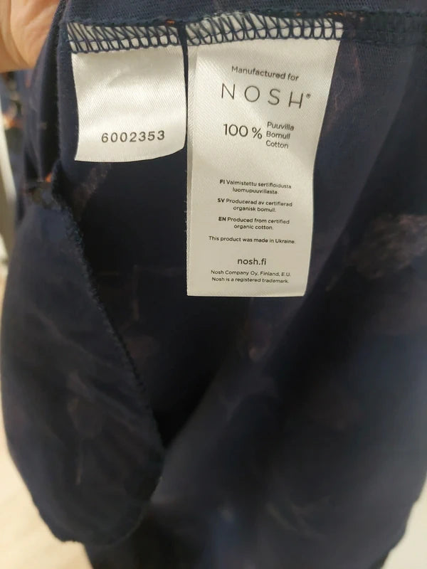Nosh kukkamekko, tummansininen, koko L