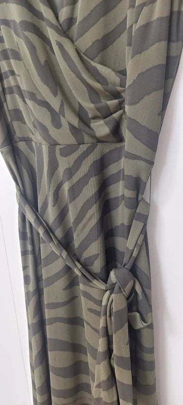 Lauren Ralph Lauren Seeprakuvioinen Kietaisumekko – Koko 10 (US) / 38 (EU)