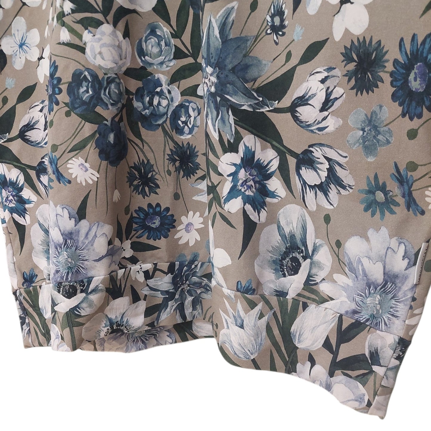 Versonpuoti Tunika XXL - Sininen Kukkakuvio