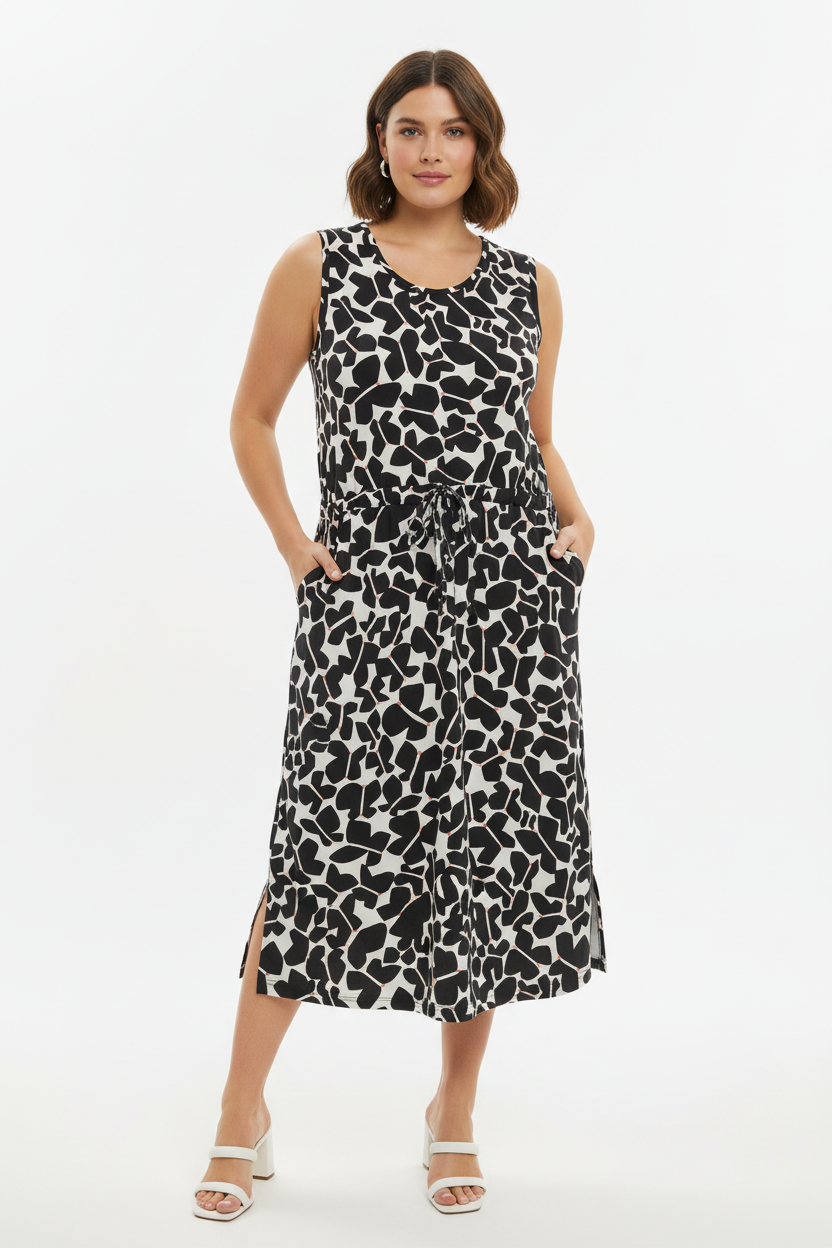 Nanso Sinisiipi tunika mallin päällä