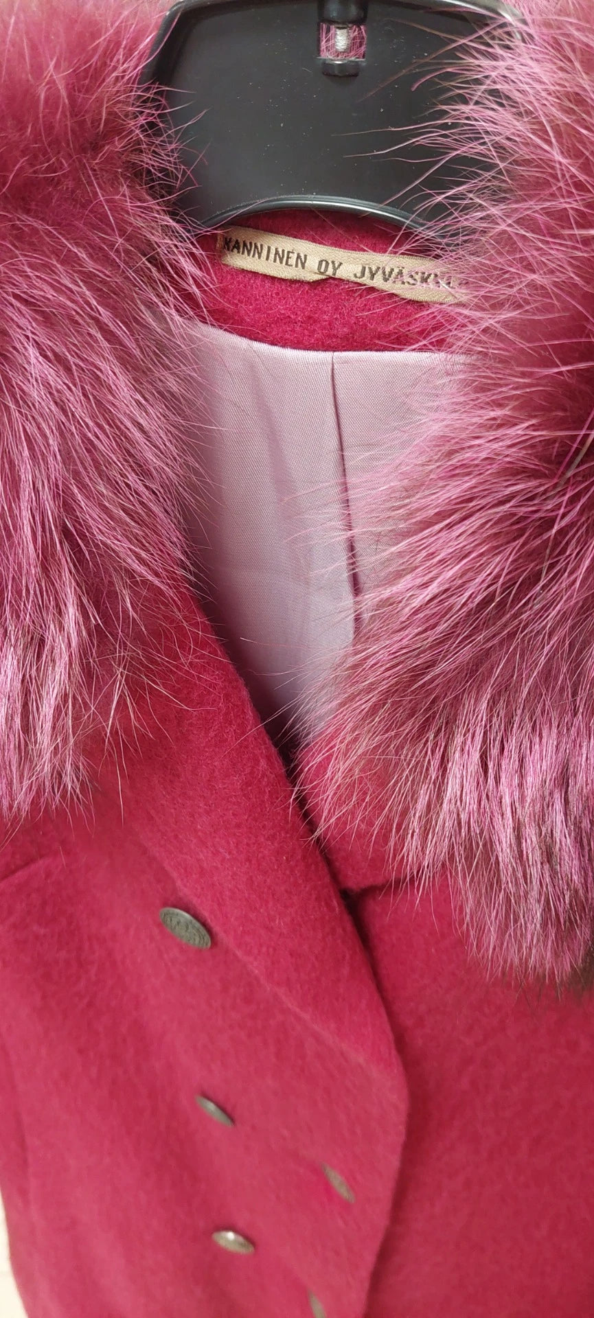 Vintage villakangastakki Kanninen Oy