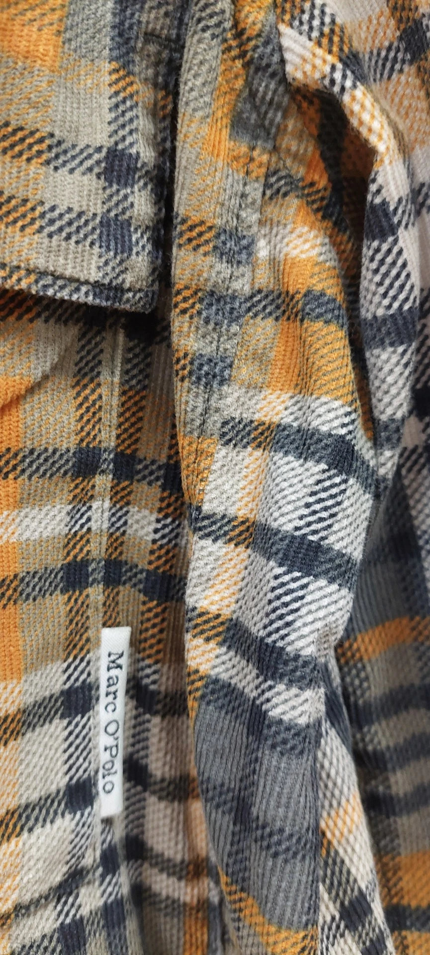 Marc O'Polo Check Shirt - Brown/Orange