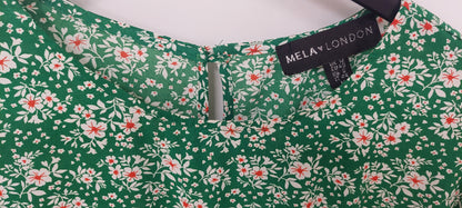 Mela London Kukkamekko – Vihreä, kukka-print, koko 40