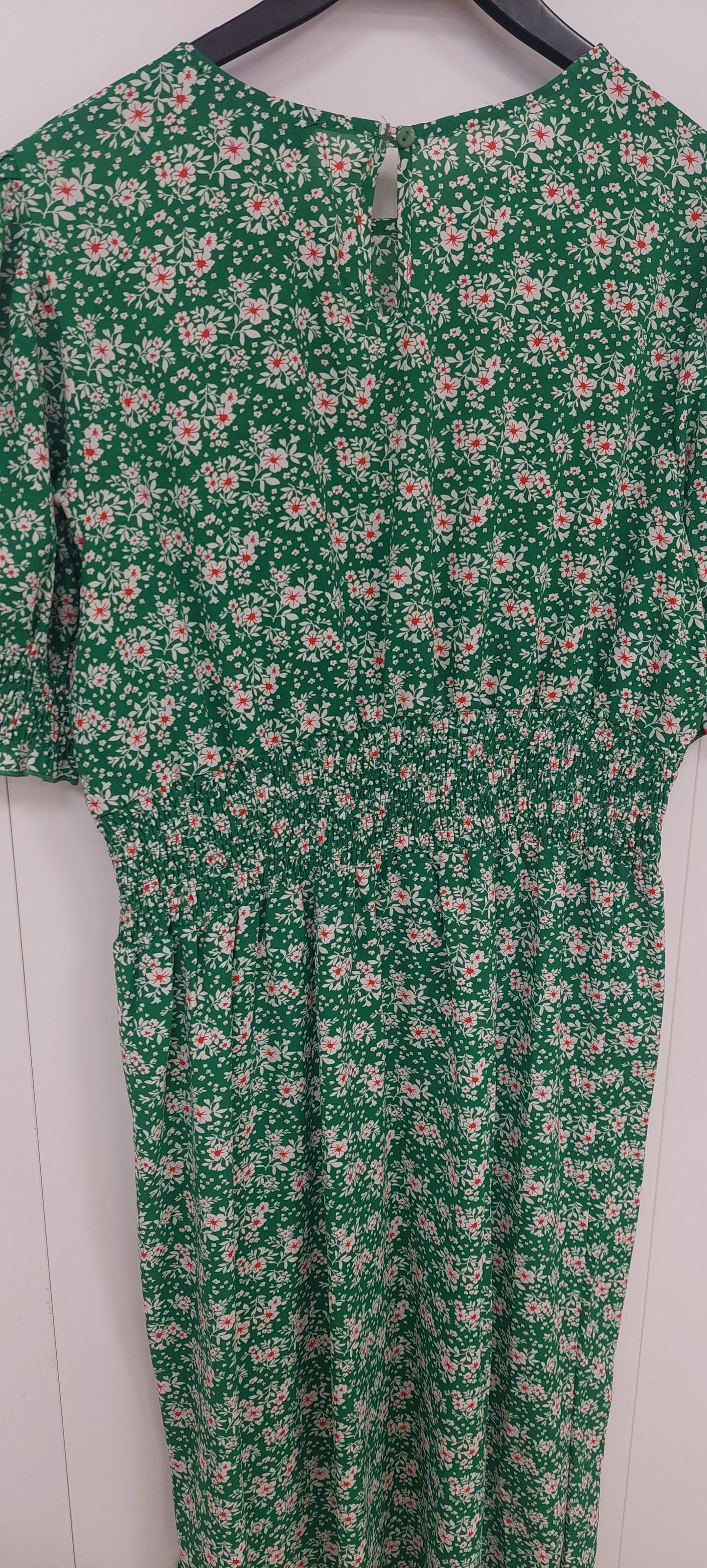 Mela London Kukkamekko – Vihreä, kukka-print, koko 40