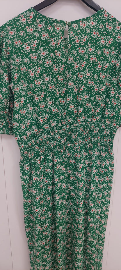 Mela London Kukkamekko – Vihreä, kukka-print, koko 40