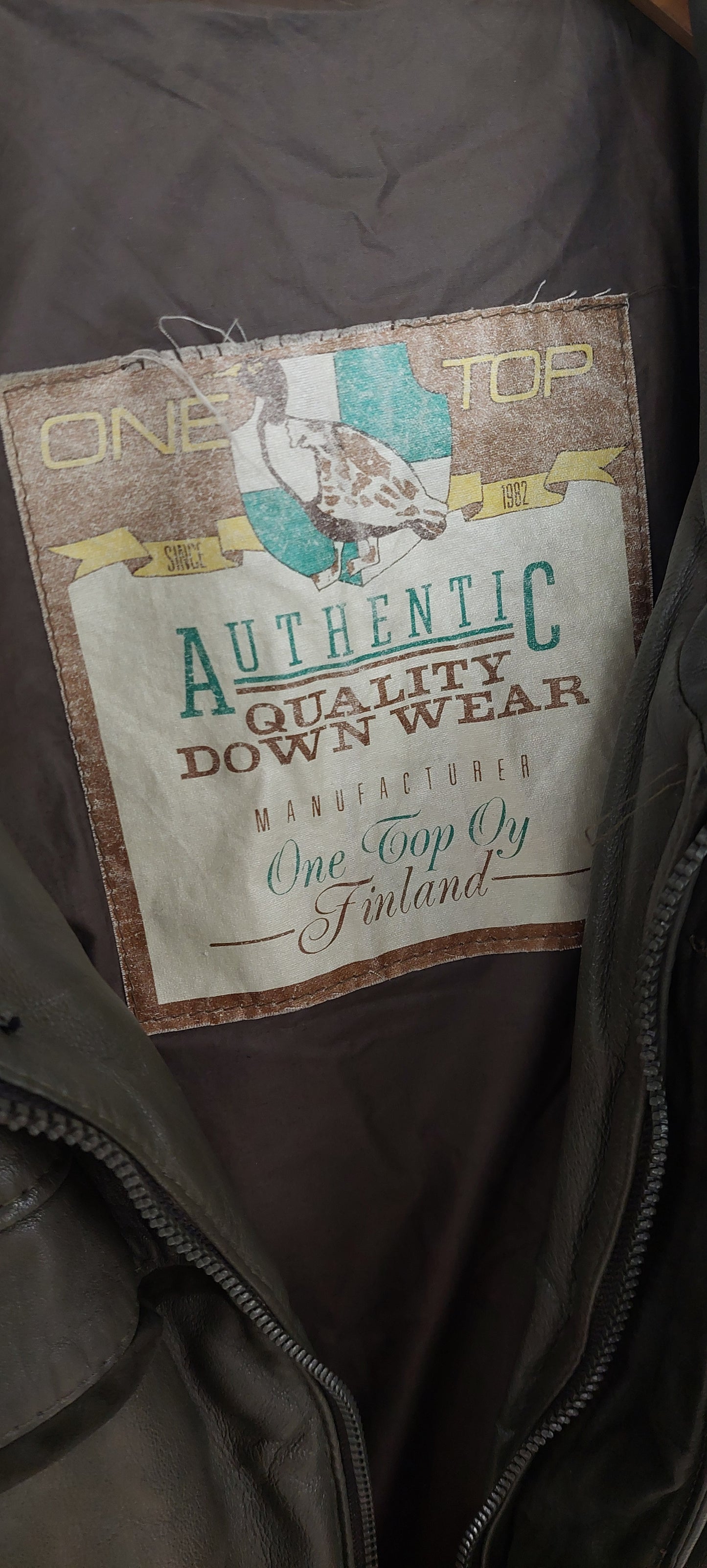 Vintage Nahkauntuvatakki – One Top Oy Finland