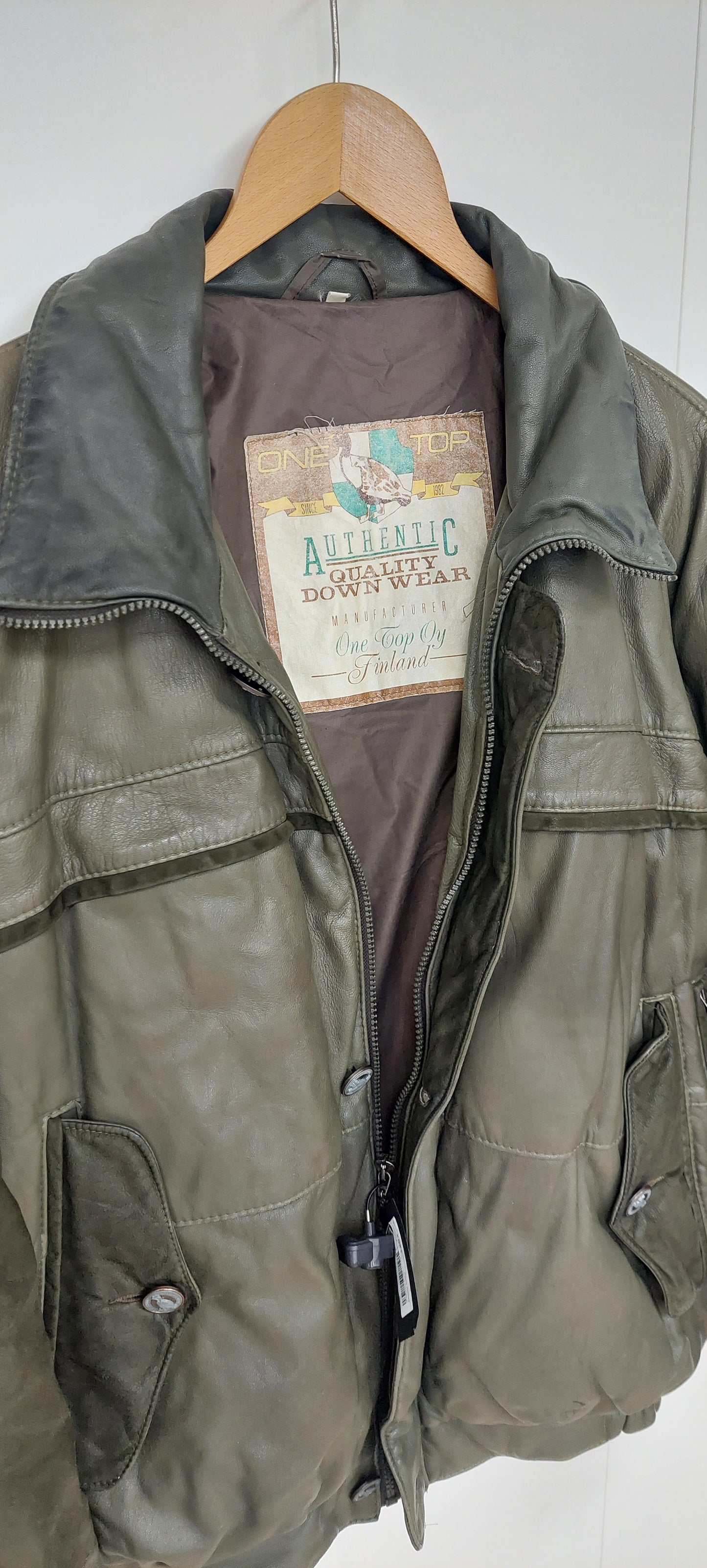 Vintage Nahkauntuvatakki – One Top Oy Finland