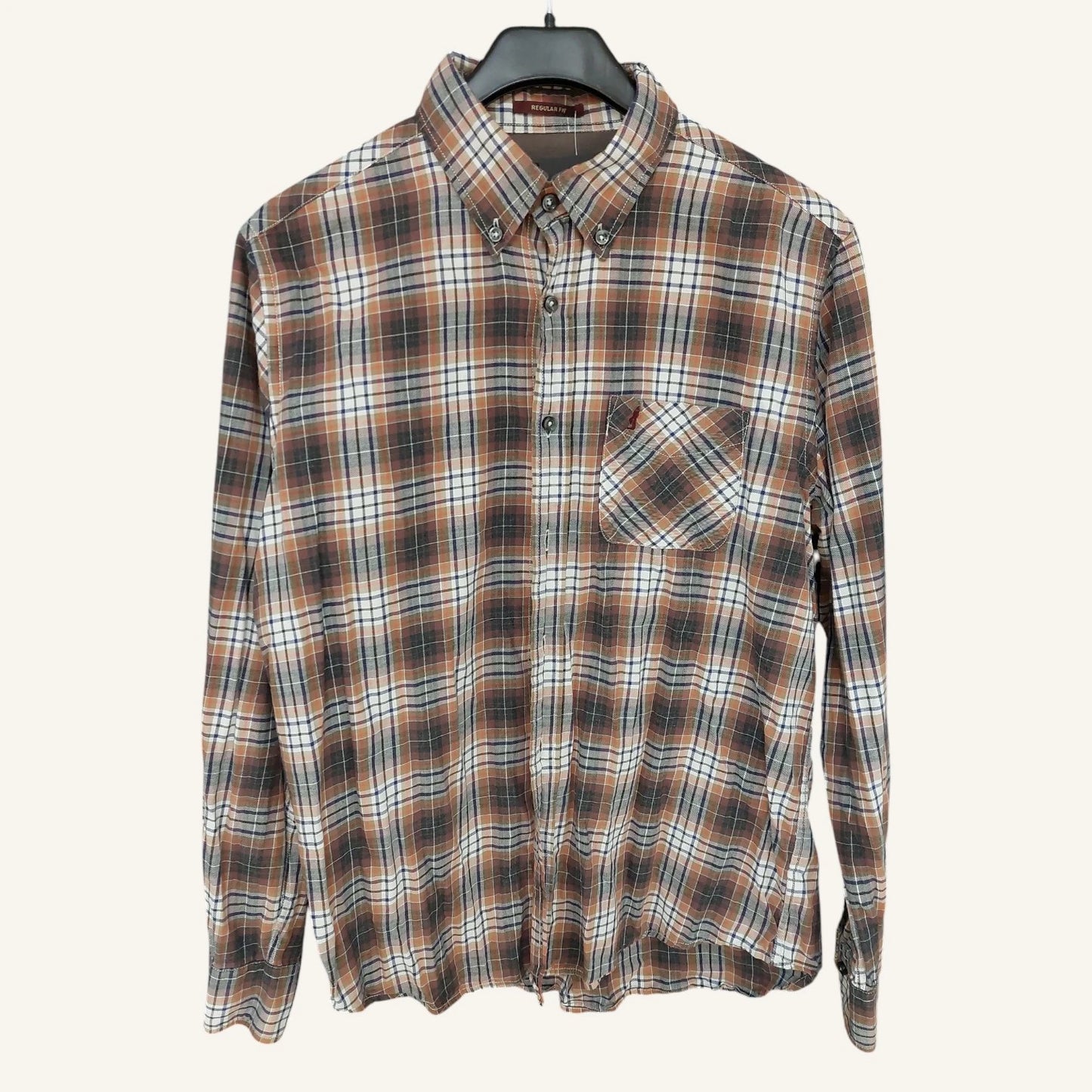 Marlboro Classics Ruutupaita - Ruskea/Beige