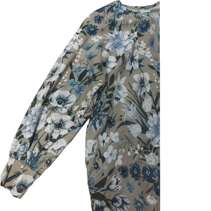 Versonpuoti Tunika XXL - Sininen Kukkakuvio