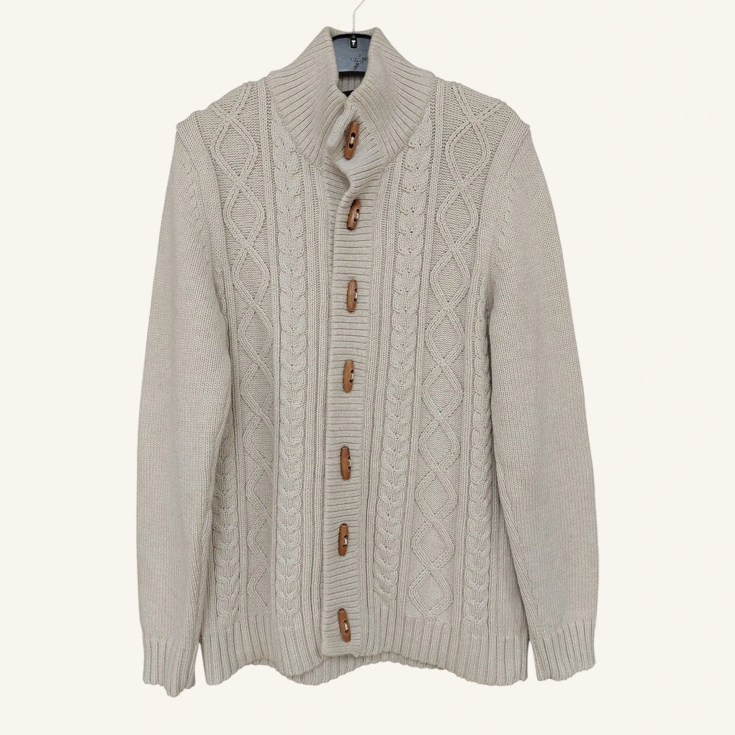 Selected Homme Palmikkoneule Neuletakki - Beige