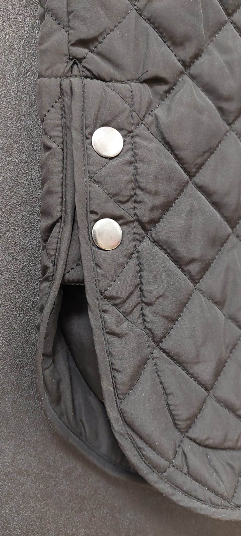 Kaffe Musta Tikattu Pitkä Liivi Koko 44