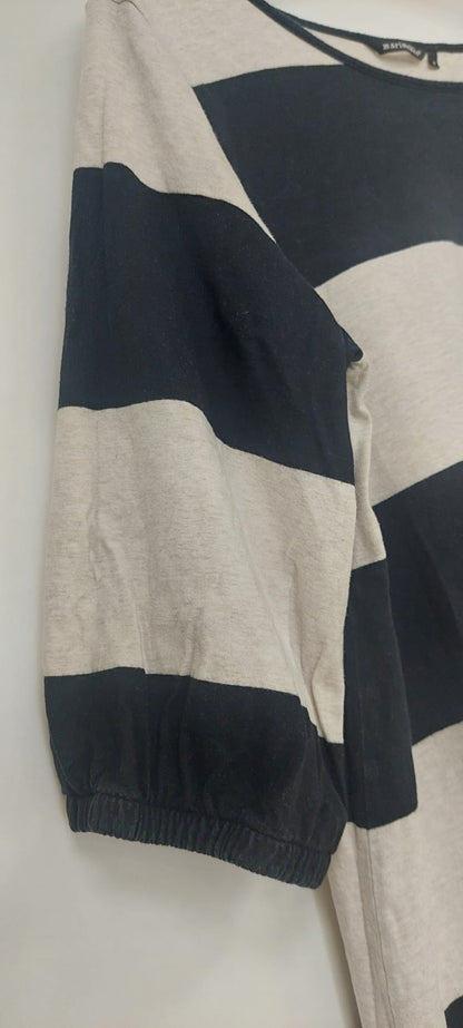 Marimekko Raitatunika – Beige/musta, koko M