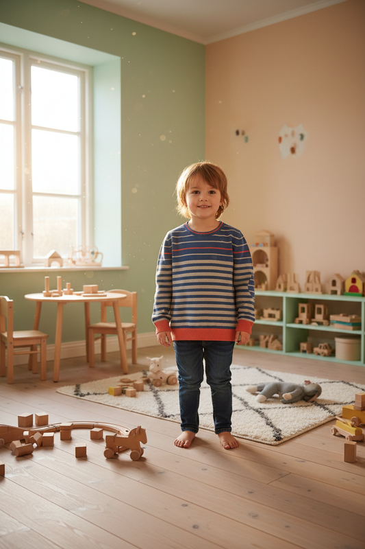 Benetton neule lapsimallilla