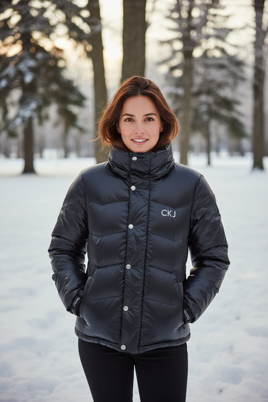 Calvin Klein talvitakki musta mallilla