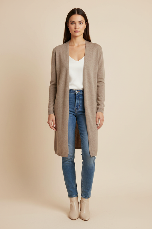 Doppwoman merinovillatakki mallilla