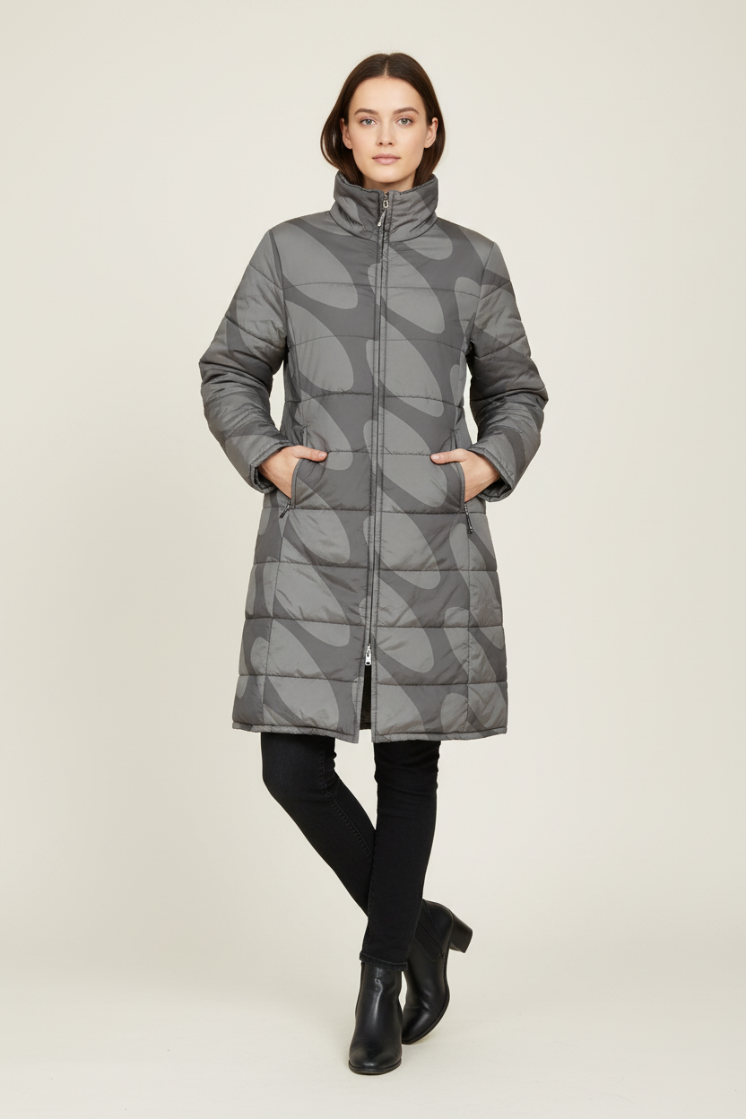 Marimekko Mika Piirainen talvitakki mallilla