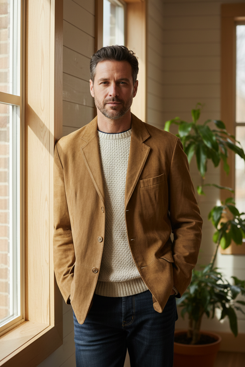 Mokkatakki miehellä lifestyle