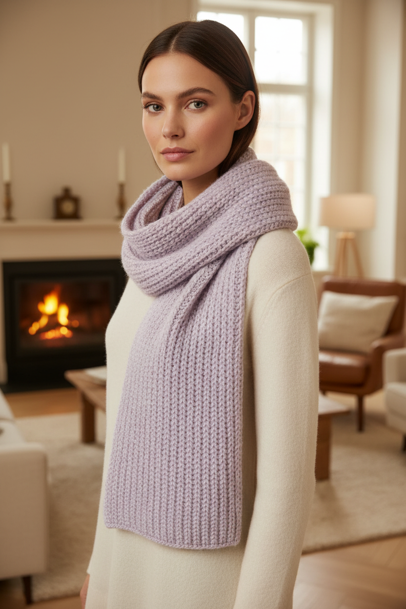 Nanso kaulahuivi tyylikkäästi kierrettynä