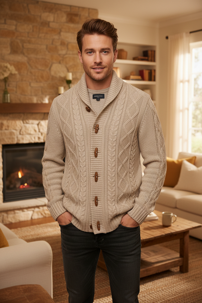 Selected Homme neuletakki mallilla