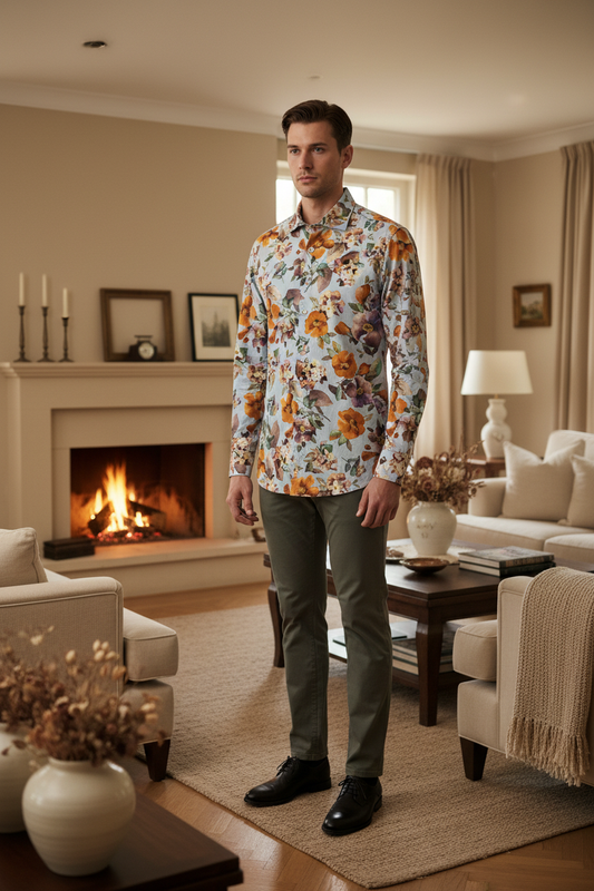 Stenströms kukkakauluspaita mallilla